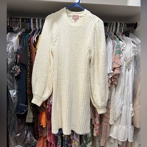 Show Me Your Mumu Dixon Sweater dress in cream